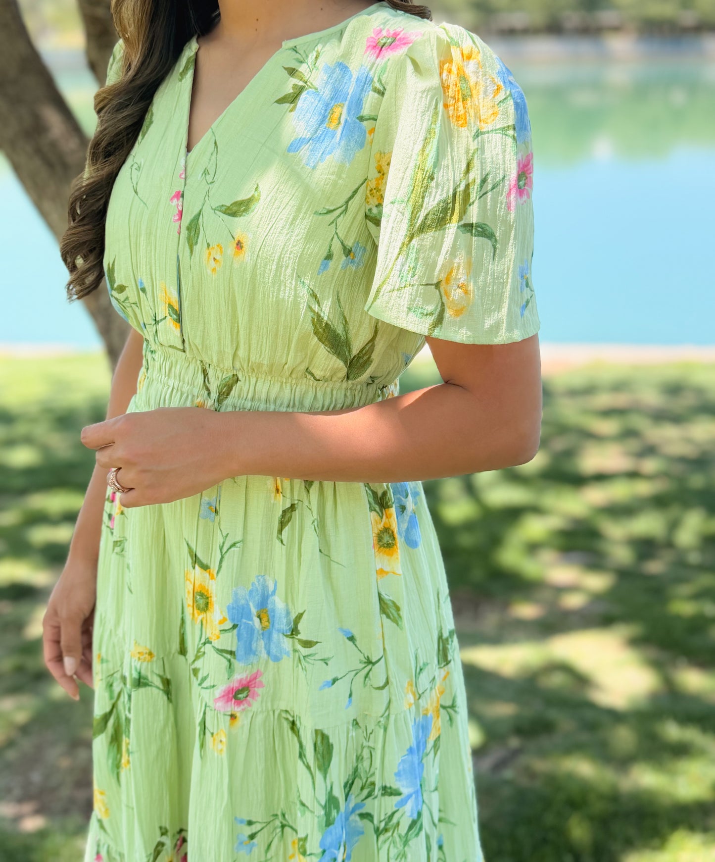 Blooming Floral Midi Dress