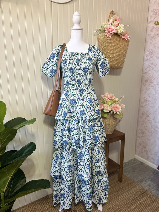 Spring floral Maxi dress