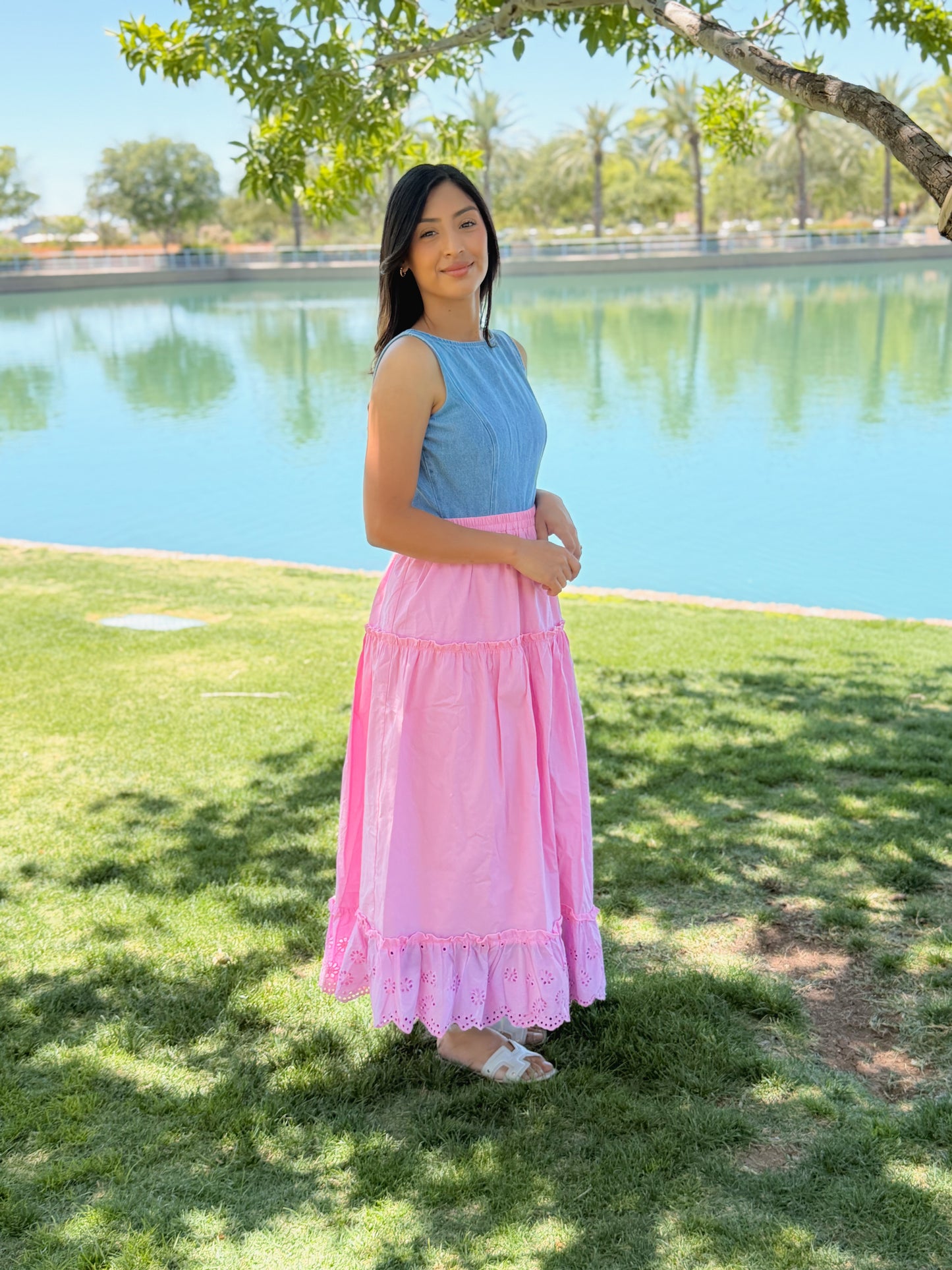 Plaid midi Skirt