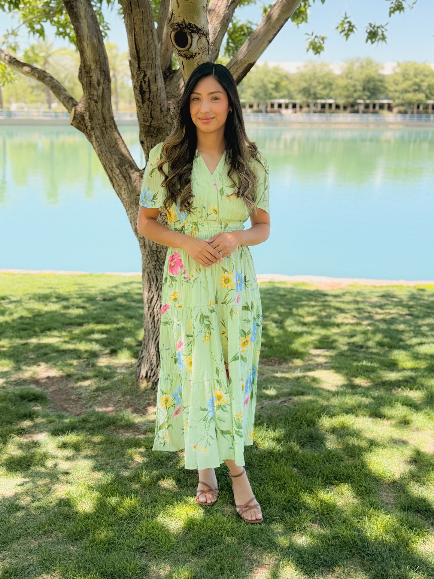 Blooming Floral Midi Dress
