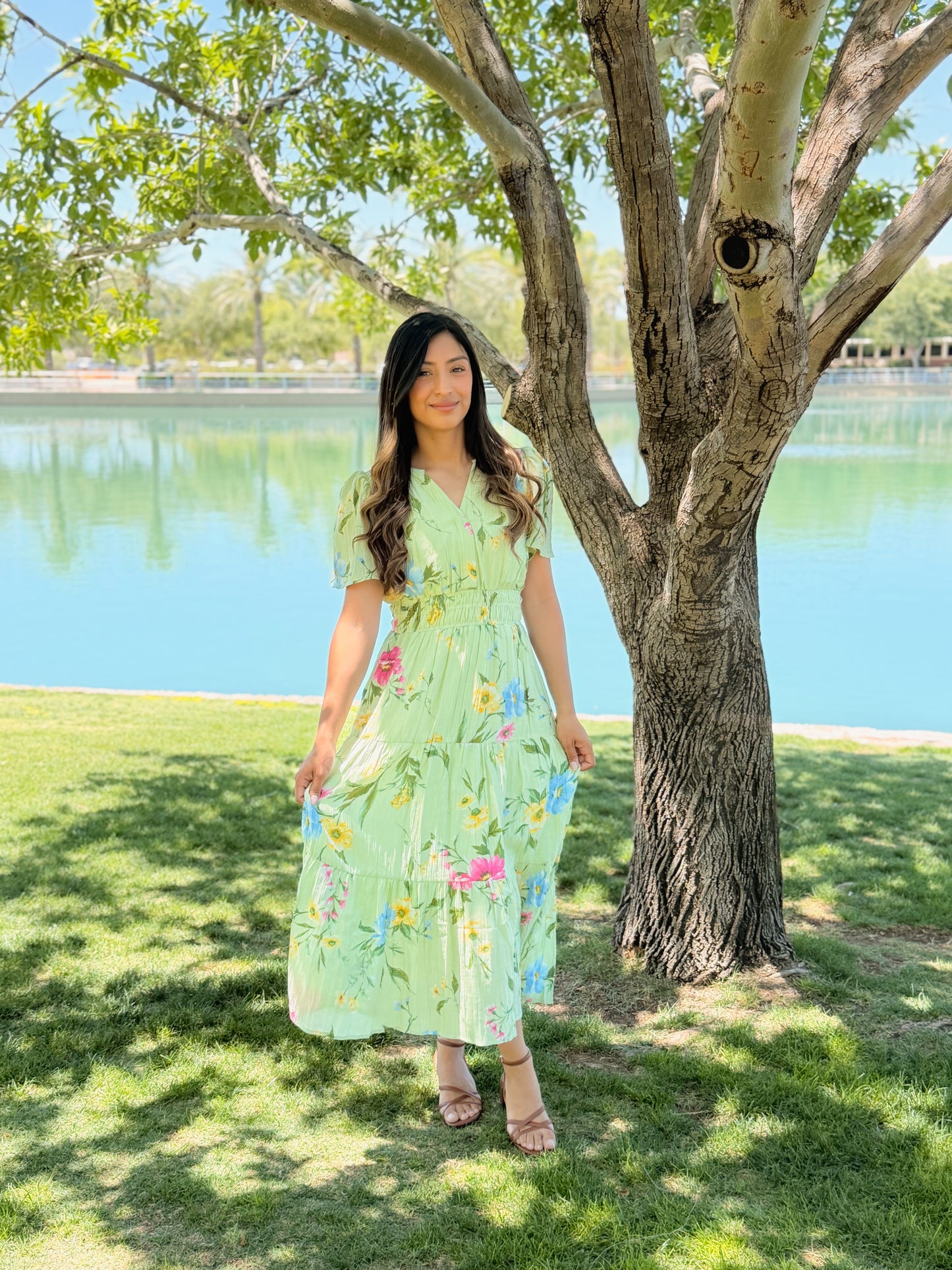 Blooming Floral Midi Dress