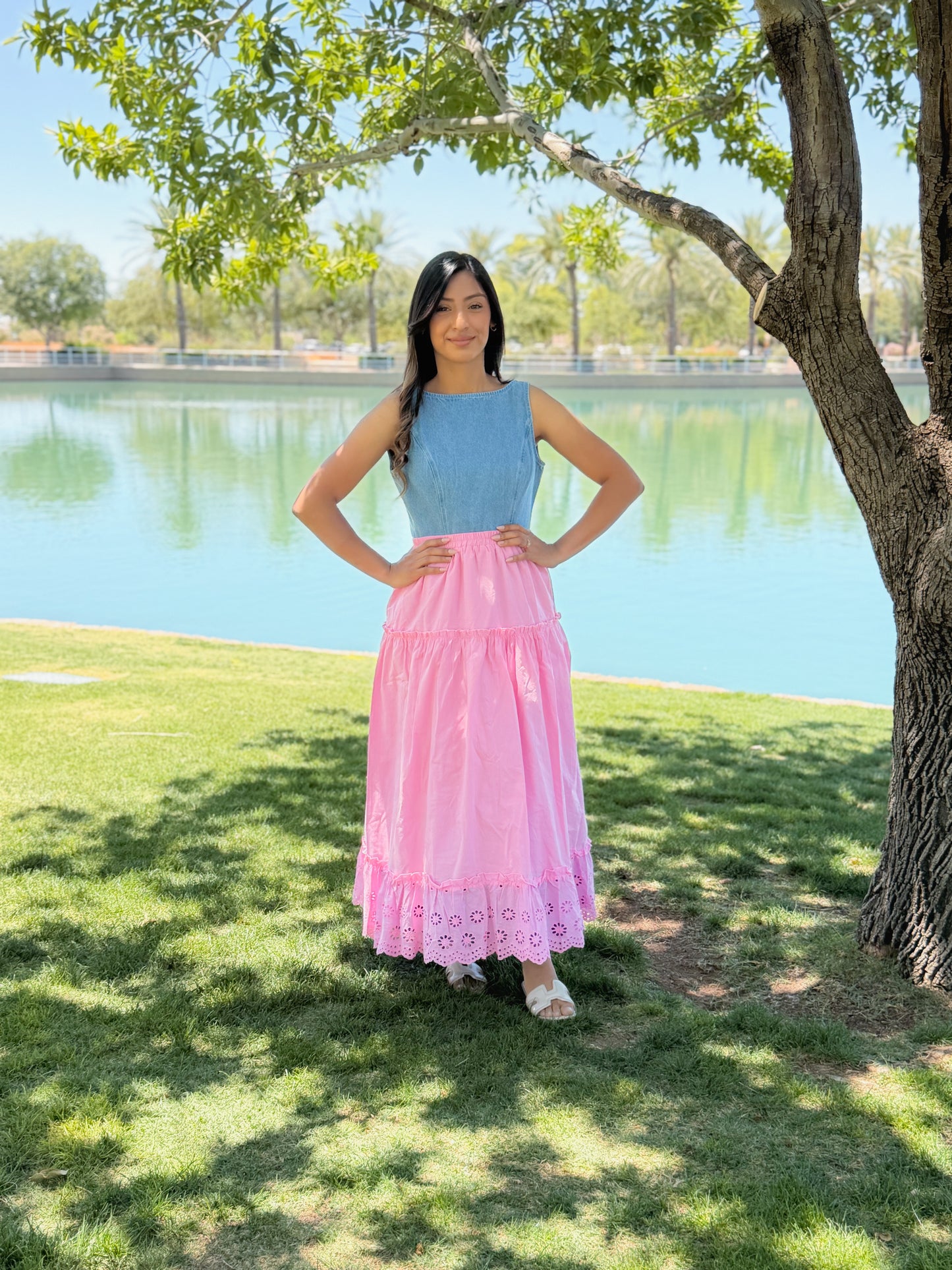 Plaid midi Skirt