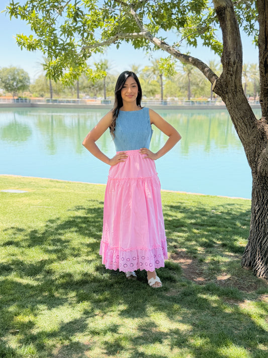 Plaid midi Skirt
