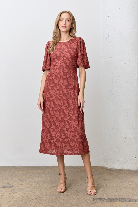 Floral Grace Midi Dress