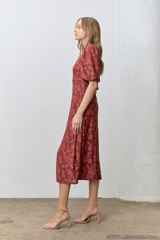 Floral Grace Midi Dress